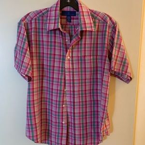 Men’s North Forty Four Short Sleeve Button Shirt Size Large (EUC)
